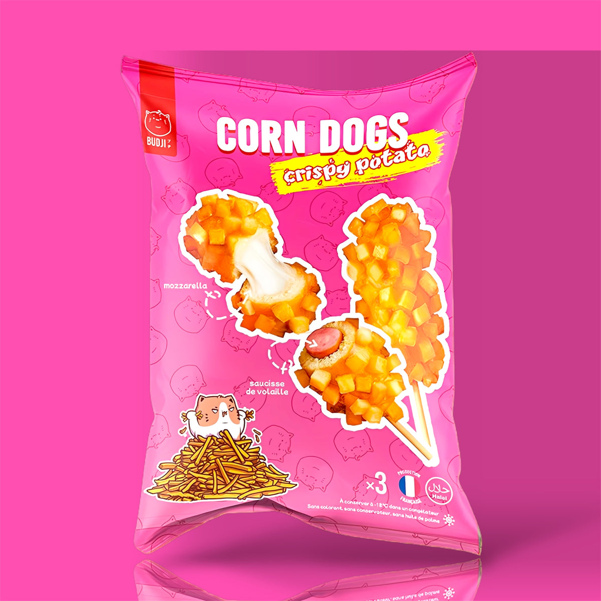 Budji Corn Dogs Crispy Potato 12x285g