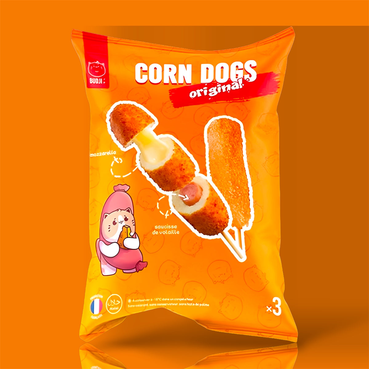 Budji Corn Dogs Crispy Potato Mozzarella 12x400g