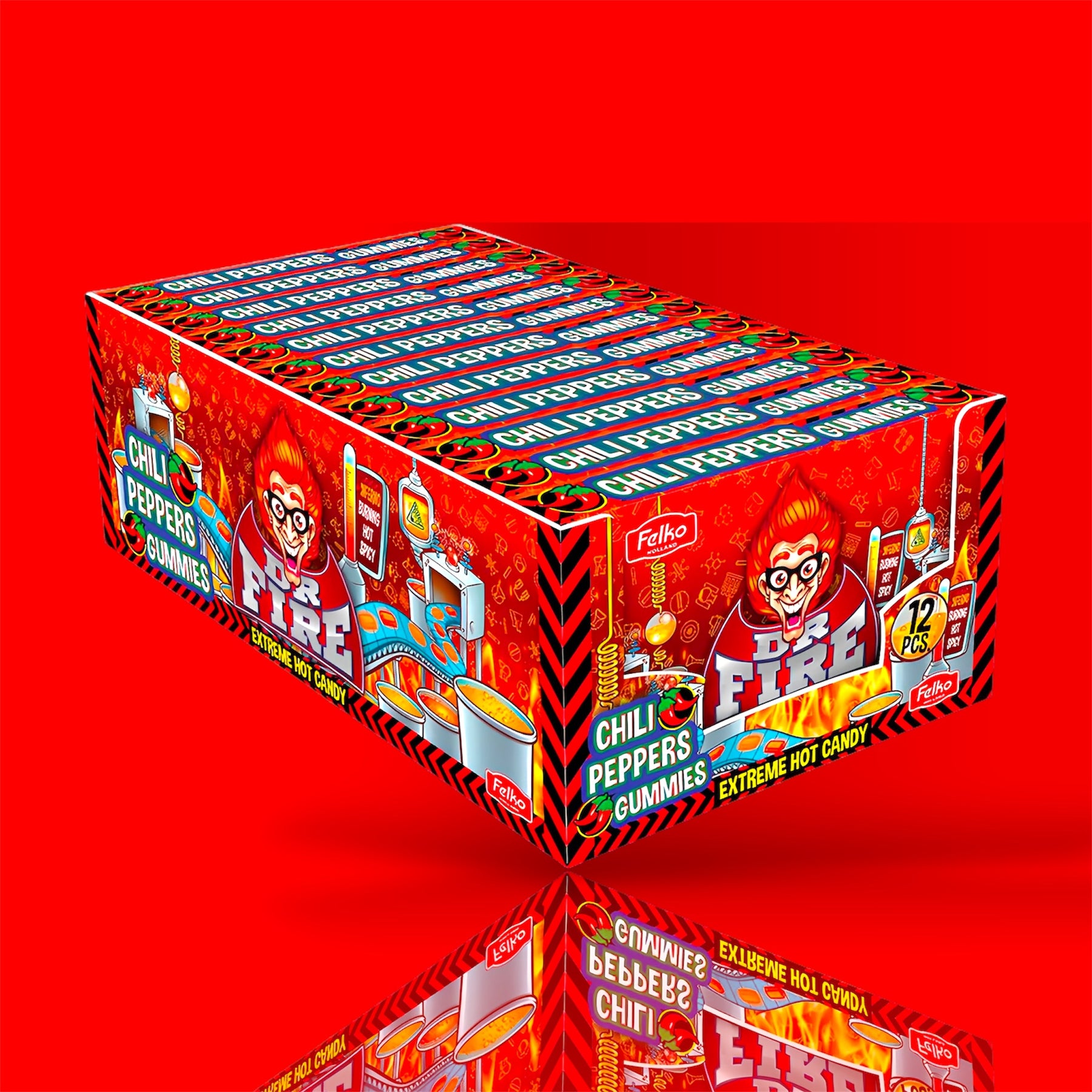 Dr Fire Chili Pepper Gummies 12x80g