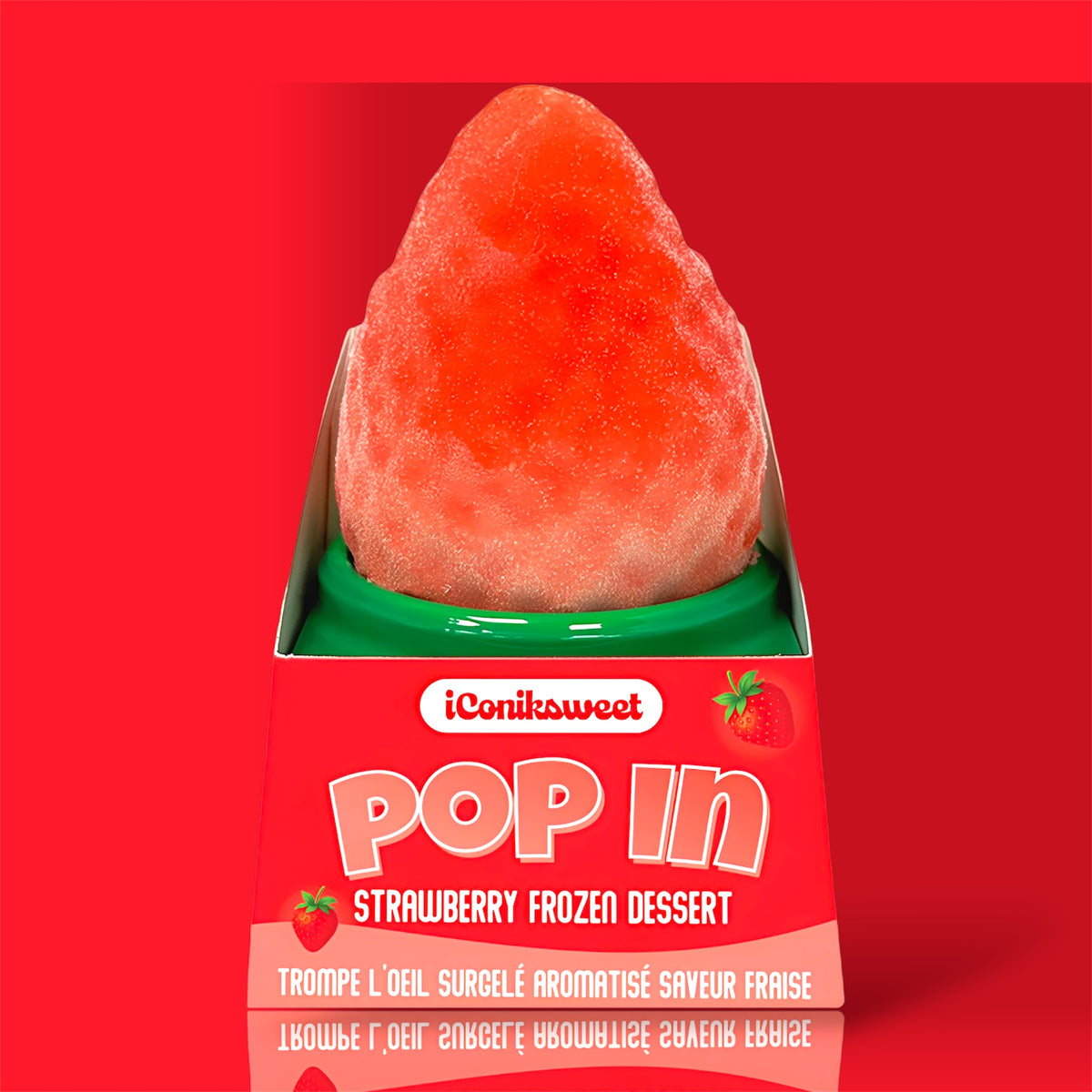 Iconik Sweet Pop In Fraise 12x75g